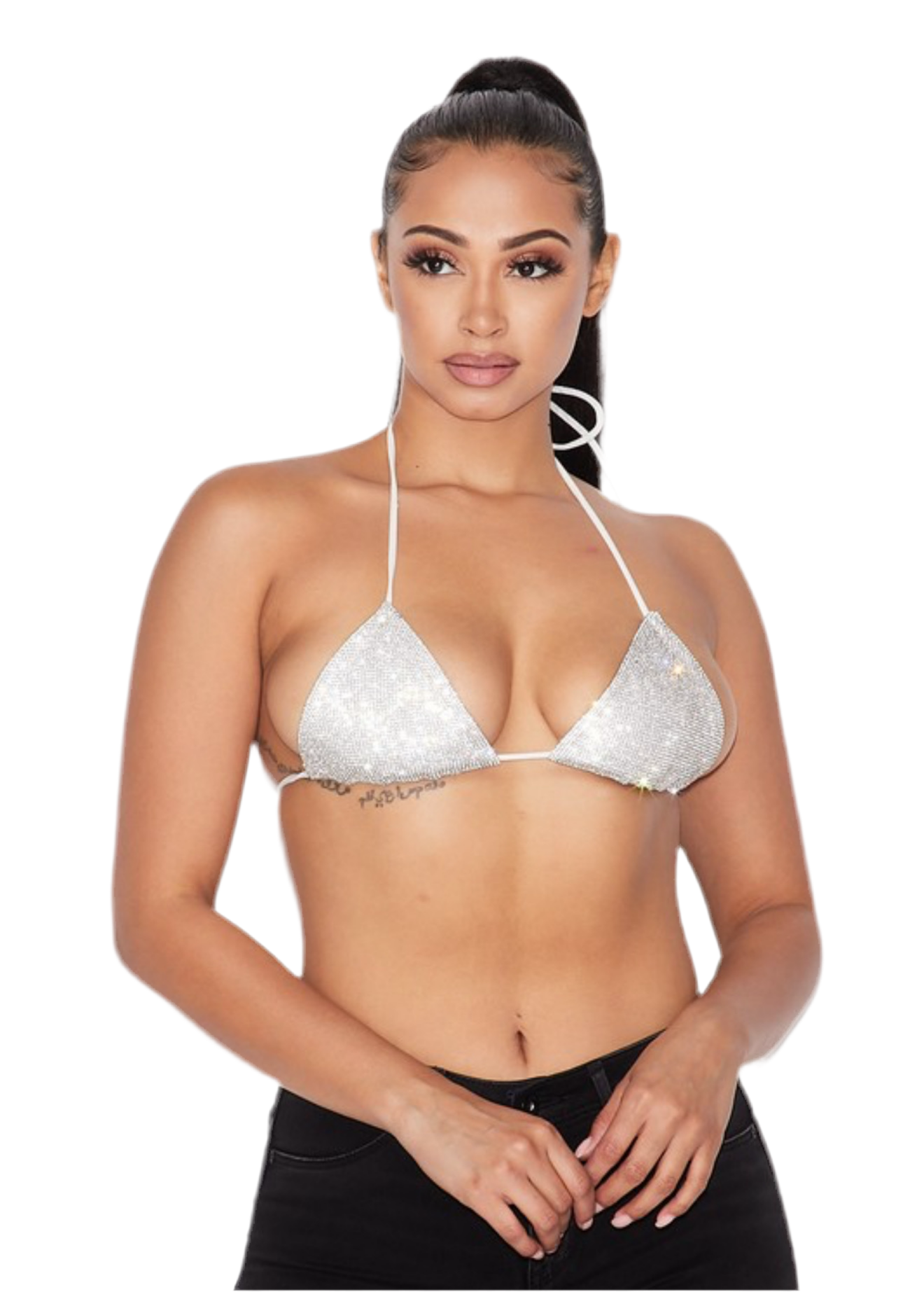 Rhinestone Bra