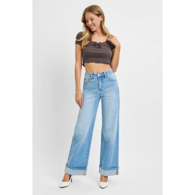 Alternative view of Natalie - Risen Tummy Control High Rise Long Inseam Wide Cuffed