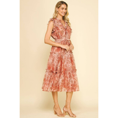 Alternative view of Janette- Floral Tiered Midi Dress