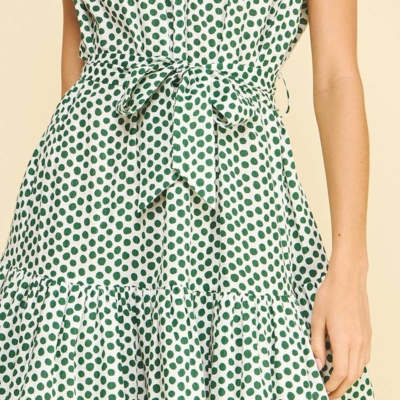 ARIEL - POLKA DOT TIERED MINI DRESS - Image 7
