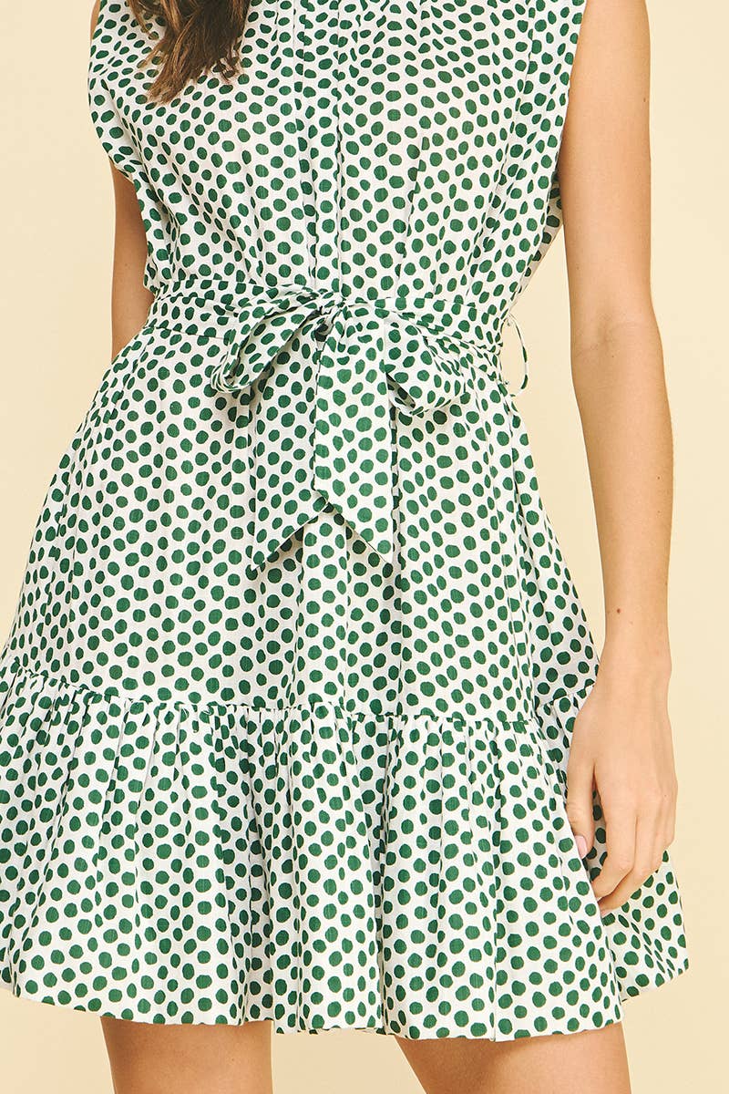 ARIEL - POLKA DOT TIERED MINI DRESS - Image 7