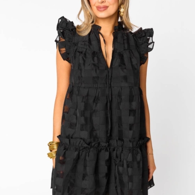 Aubrey Black Mini Dress