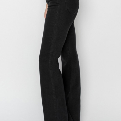 Alternative view of High Rise Button Fly Flare Jeans