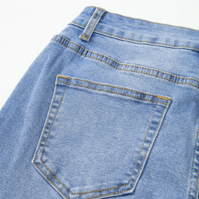 Jamie - Raw Hem Unique Cuffs Straight High Rise Loose Jeans - Image 7