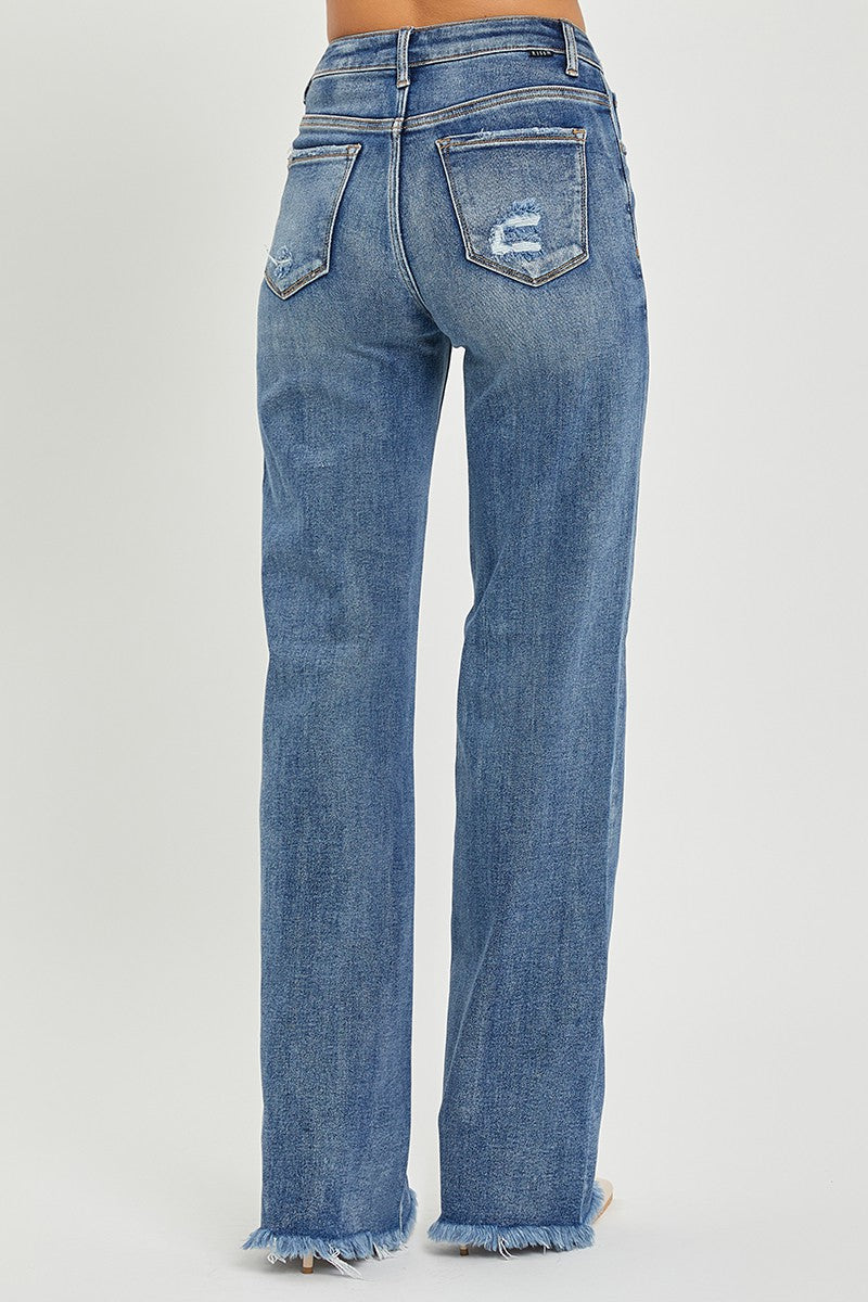 High Rise Long Straight Jeans FINAL SALE - Image 5