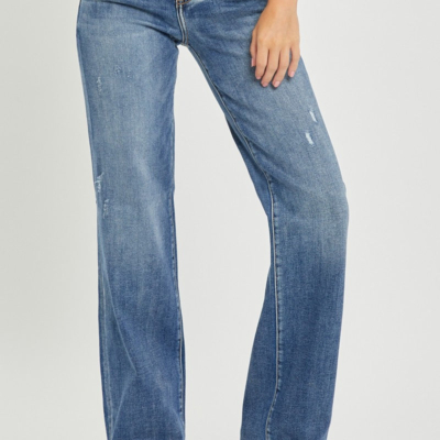 High Rise Long Straight Jeans FINAL SALE