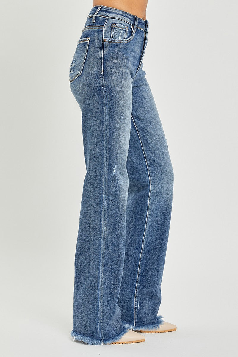 High Rise Long Straight Jeans FINAL SALE - Image 3