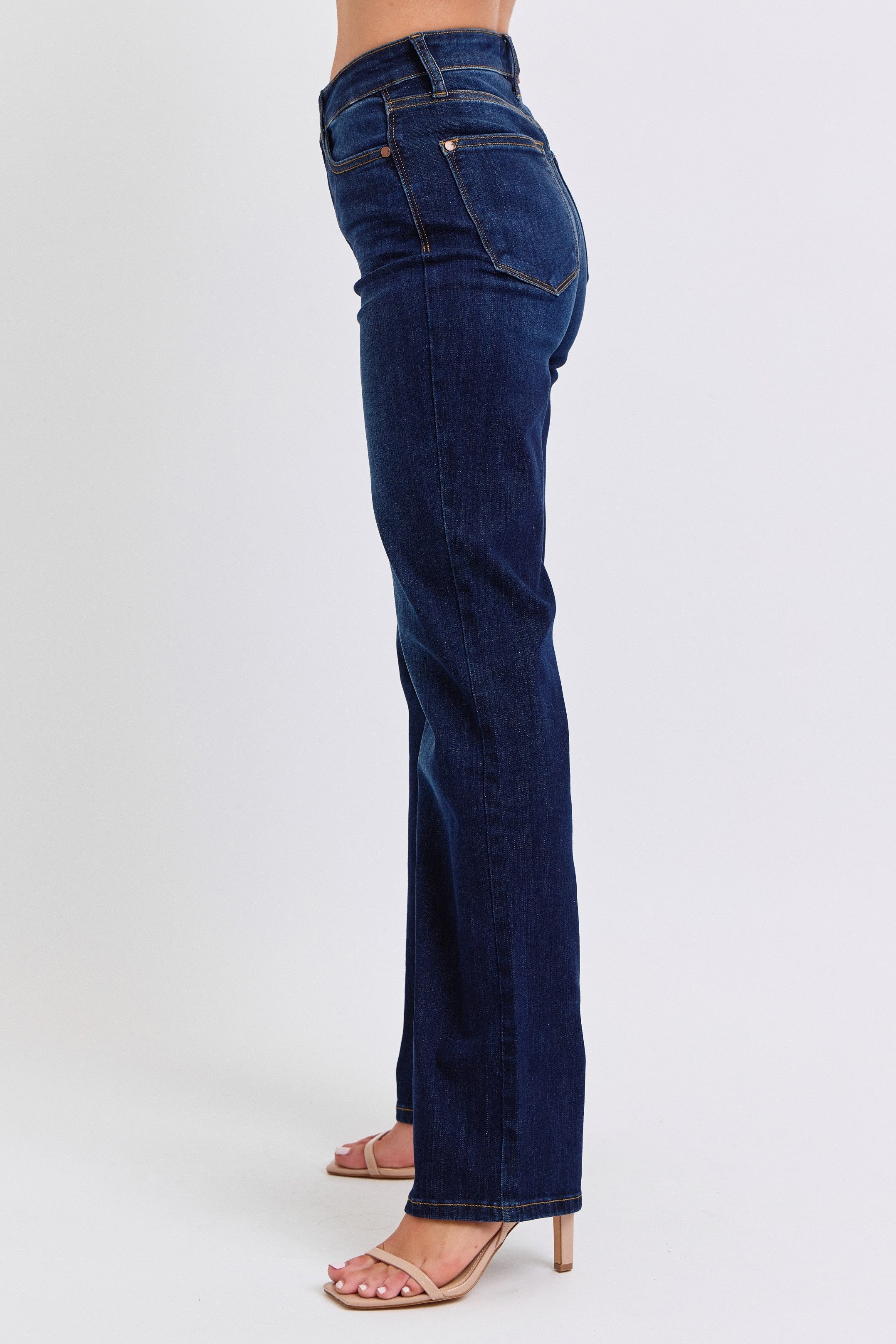 High Waist Straight Jeans - Image 4