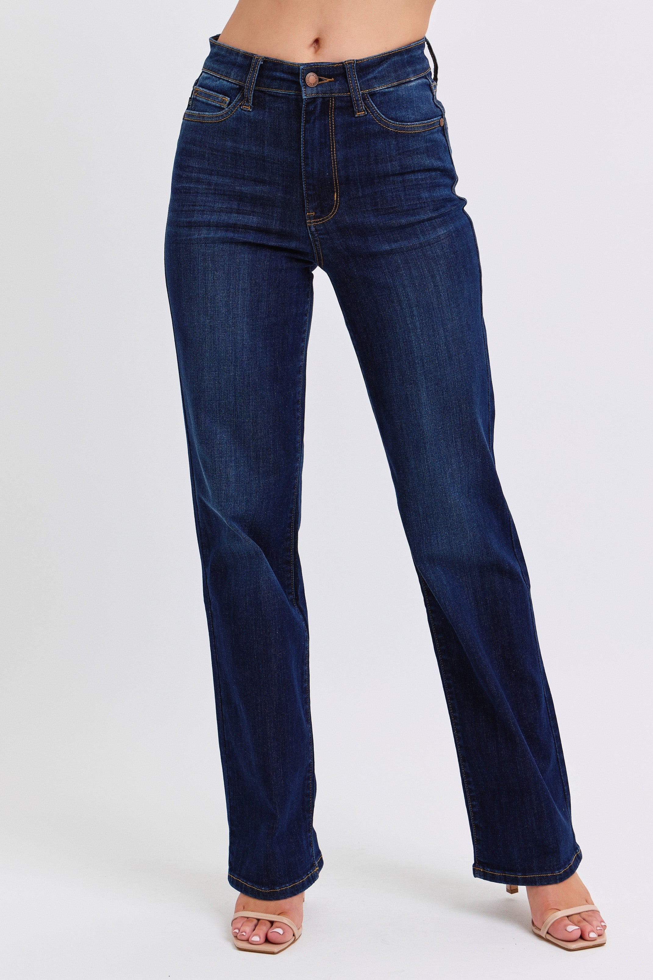 High Waist Straight Jeans - Image 6