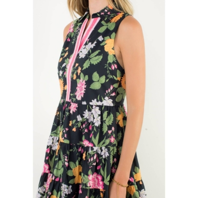 Aria- Sleeveless Tiered Floral Print Dress - Image 4