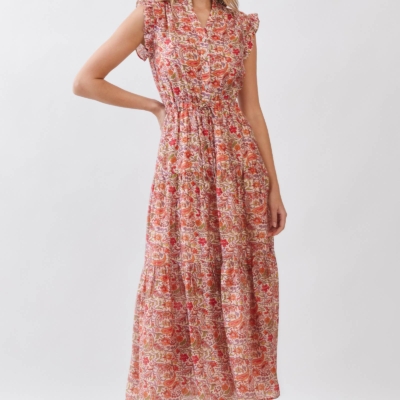Karen - Floral Tiered Maxi Dress - Image 3