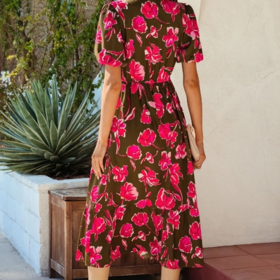 Alternative view of Marissa- Green Floral Maxi Dress