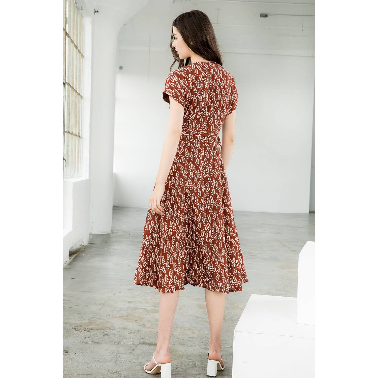 Hazel-Short Sleeve Button Down Dress - Image 7