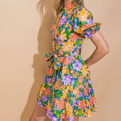 Anisa printed woven mini dress SIZE UP - Image 4