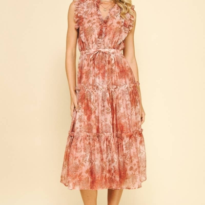 Janette- Floral Tiered Midi Dress - Image 4