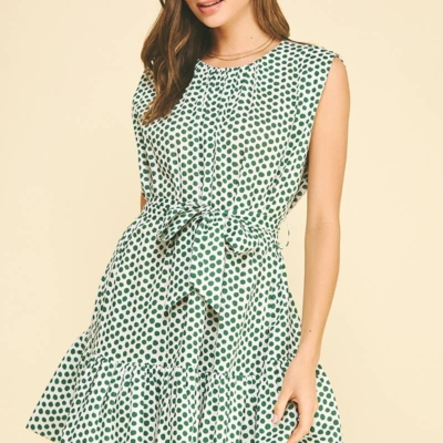 ARIEL - POLKA DOT TIERED MINI DRESS