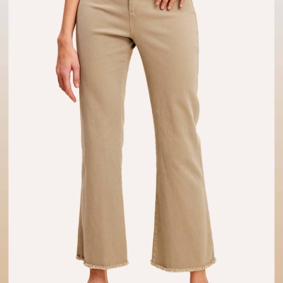 Alternative view of Maggie - Soft Washed Stretchy High Waisted Flare Jeans