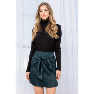 Bethany - Front Tie Mini Skirt - Image 10