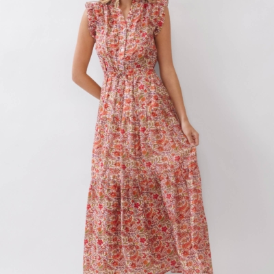 Karen - Floral Tiered Maxi Dress - Image 4