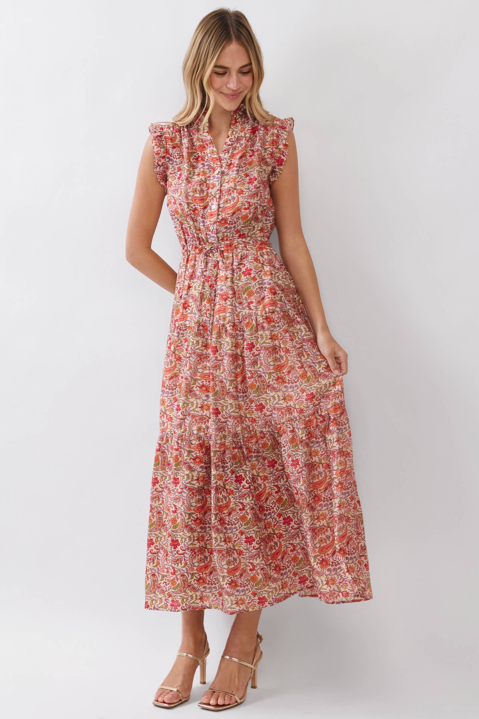 Karen - Floral Tiered Maxi Dress - Image 4