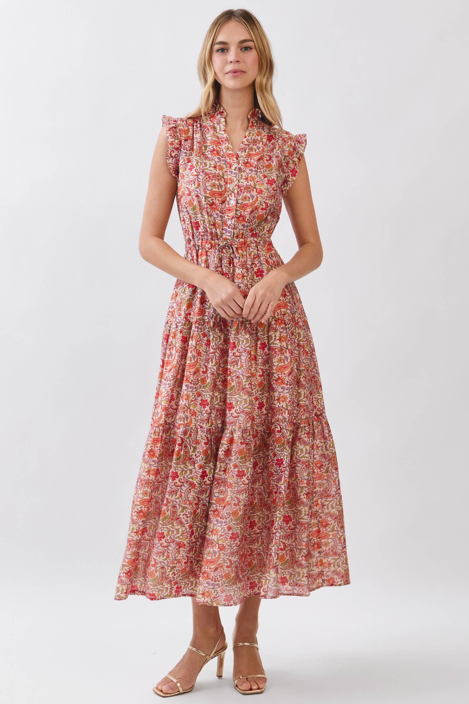 Karen - Floral Tiered Maxi Dress - Image 2