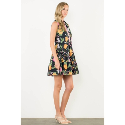 Alternative view of Aria- Sleeveless Tiered Floral Print Dress