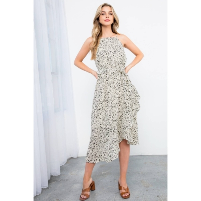 Monette-Spotted Print Dress - Image 8