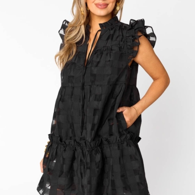 Alternative view of Aubrey Black Mini Dress