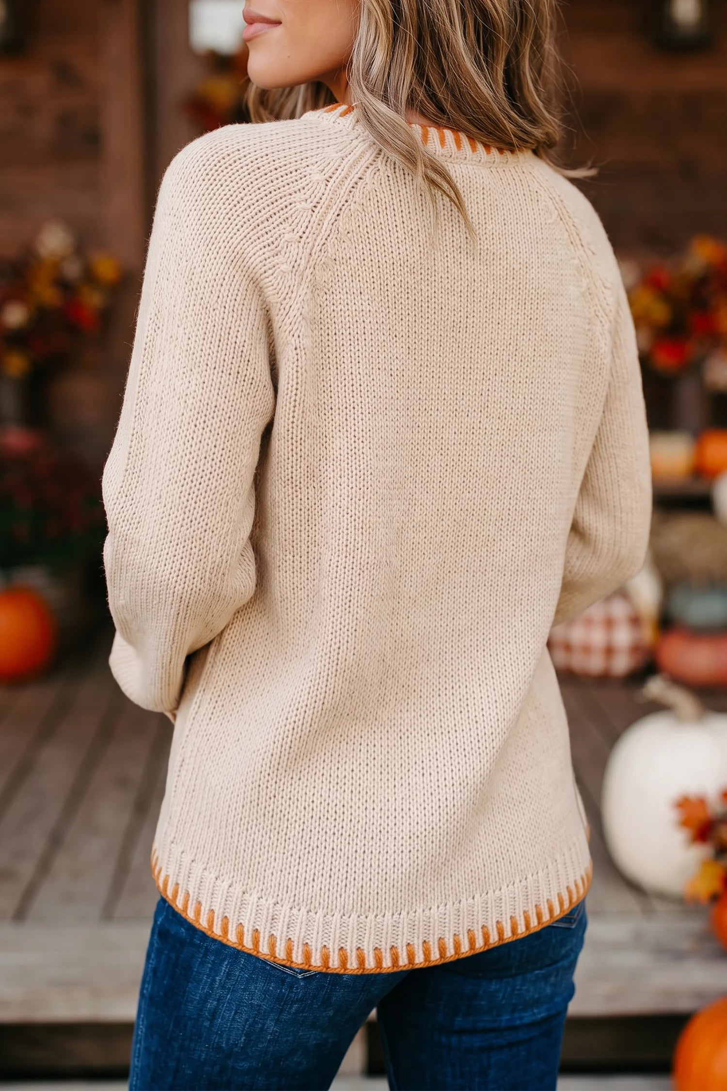 Sonya - Parchment Pumpkin Sweater - Image 2