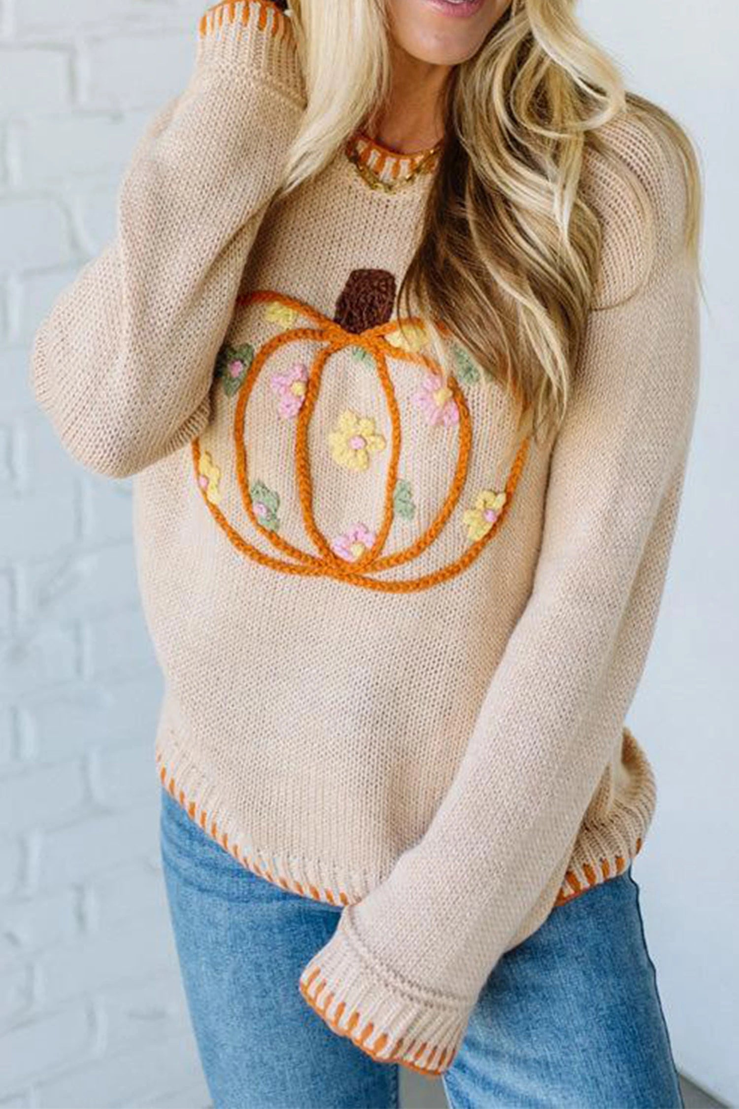 Sonya - Parchment Pumpkin Sweater - Image 6