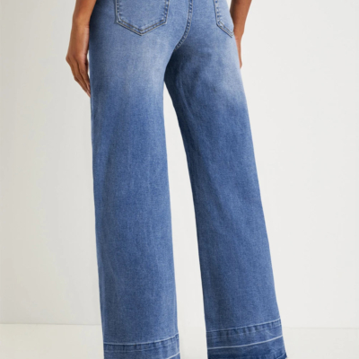 Alternative view of Jamie - Raw Hem Unique Cuffs Straight High Rise Loose Jeans