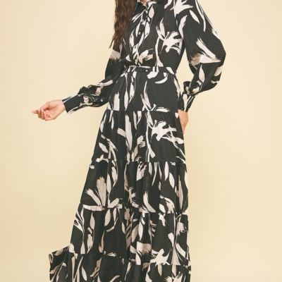 Demi- Print Button Down Maxi Dress - Image 5