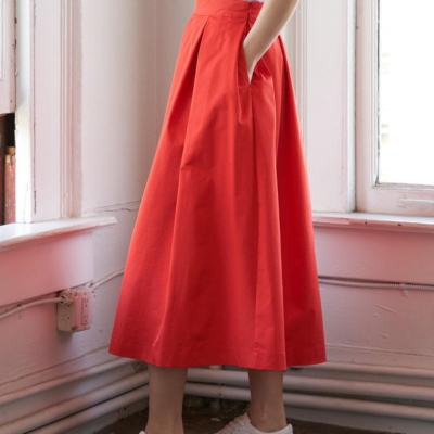 LOVE OF MINE WOVEN MIDI SKIRT - Image 5