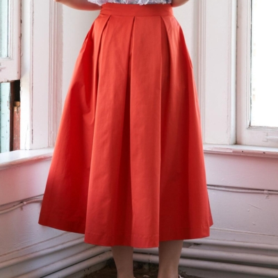 LOVE OF MINE WOVEN MIDI SKIRT - Image 7
