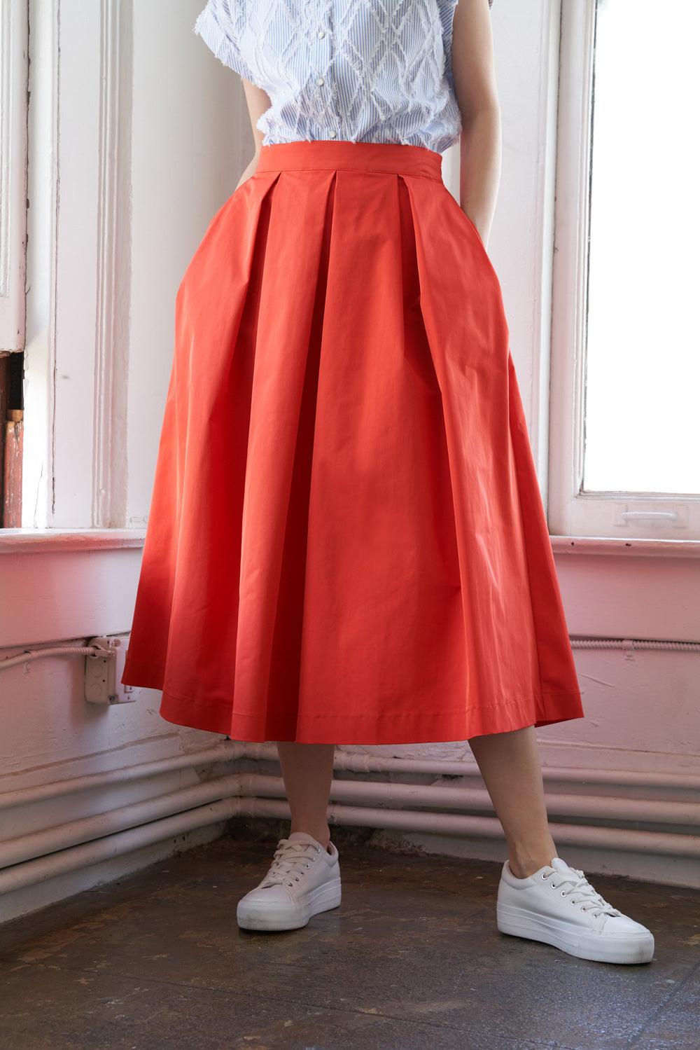LOVE OF MINE WOVEN MIDI SKIRT - Image 6