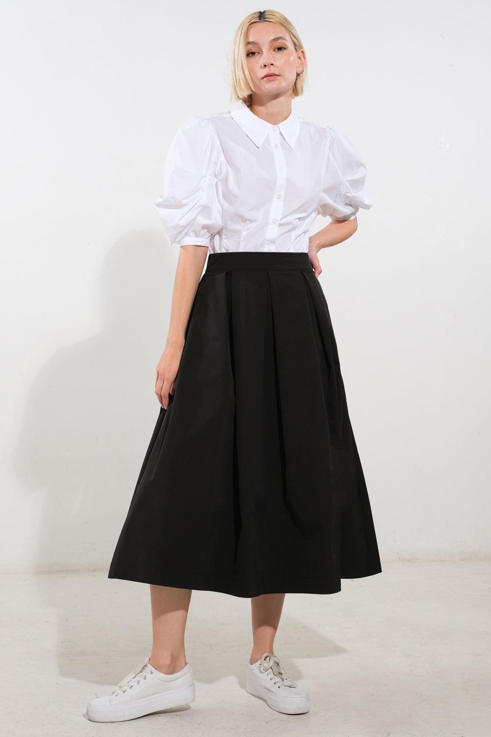 LOVE OF MINE WOVEN MIDI SKIRT - Image 20