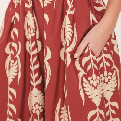 WAIKIKI SUNSET WOVEN ANKLE SKIRT - Image 3