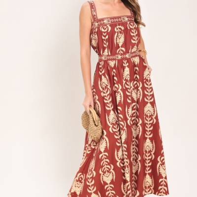 WAIKIKI SUNSET WOVEN ANKLE SKIRT - Image 4