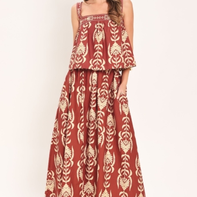 WAIKIKI SUNSET WOVEN ANKLE SKIRT - Image 6