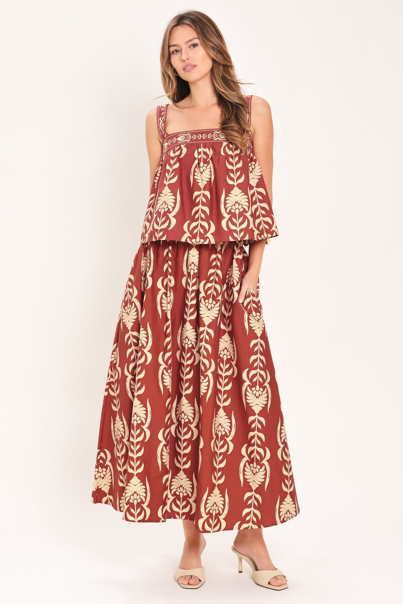 WAIKIKI SUNSET WOVEN ANKLE SKIRT - Image 6