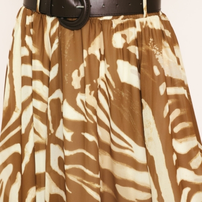 SAVANNAH BREEZE WOVEN MIDI SKIRT - Image 3