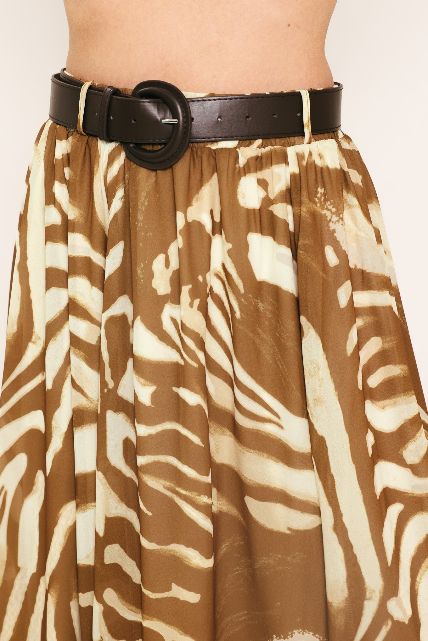 SAVANNAH BREEZE WOVEN MIDI SKIRT - Image 3