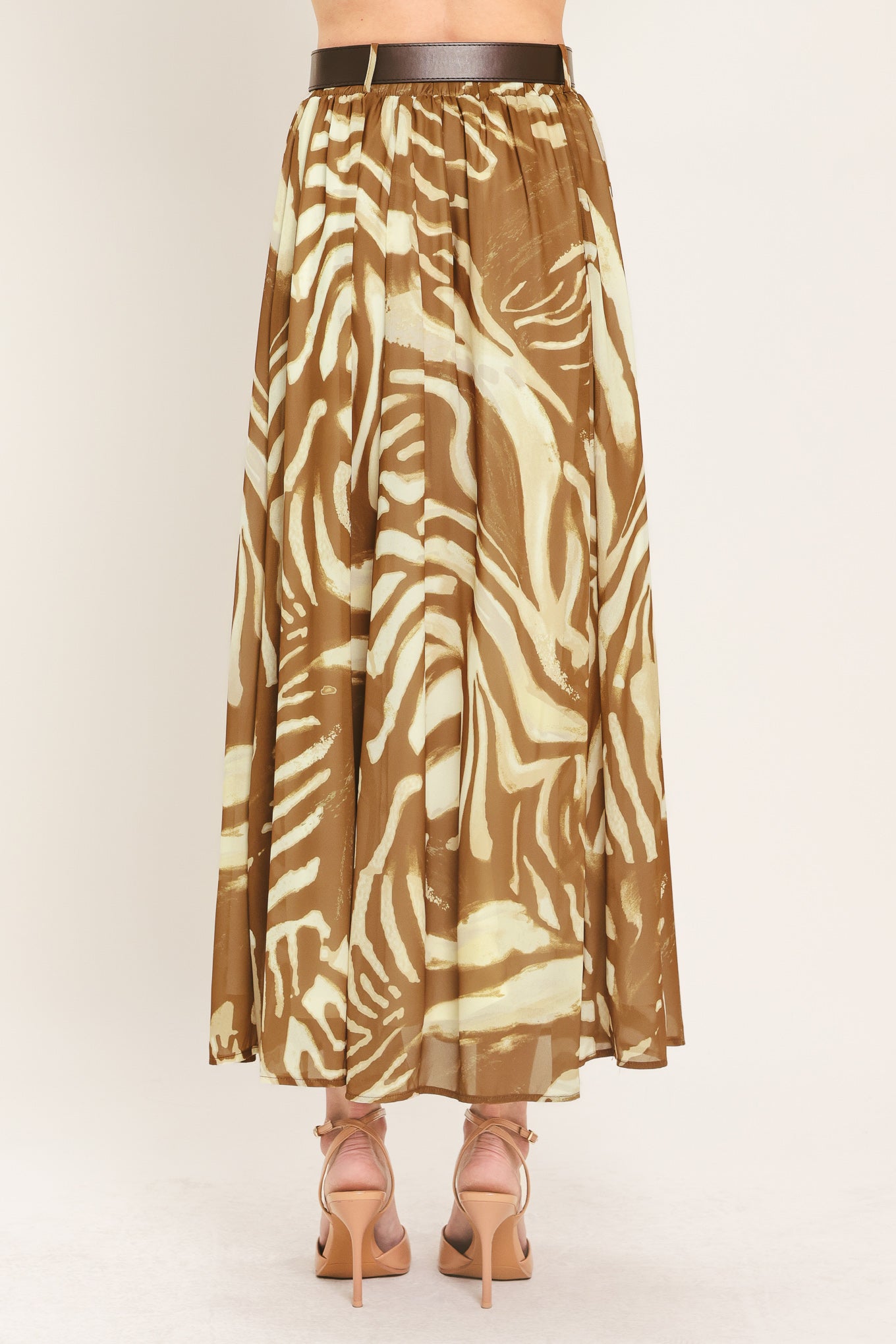 SAVANNAH BREEZE WOVEN MIDI SKIRT - Image 7