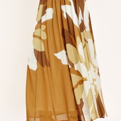 TOFFEE TROPICS WOVEN MIDI SKIRT - Image 5
