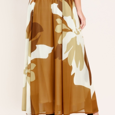 TOFFEE TROPICS WOVEN MIDI SKIRT - Image 7