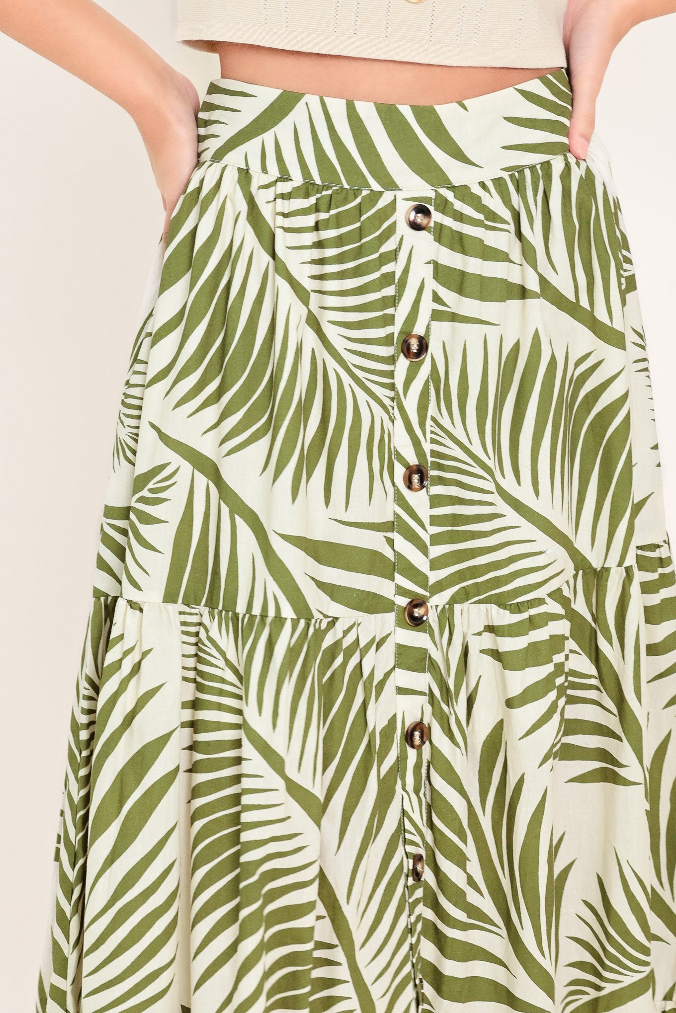 COASTAL CANOPY WOVEN MAXI SKIRT - Image 3