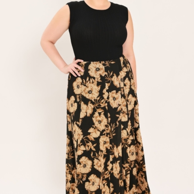 EARTHEN FLOWER FANTASY POWER MESH FULL MAXI SKIRT - Image 9