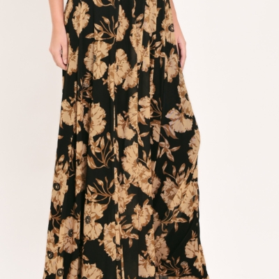 EARTHEN FLOWER FANTASY POWER MESH FULL MAXI SKIRT - Image 3