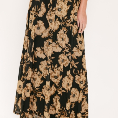 EARTHEN FLOWER FANTASY POWER MESH FULL MAXI SKIRT - Image 5