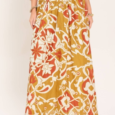 GOLDEN ISLAND WOVEN TOP AND SKIRT SET - Image 4